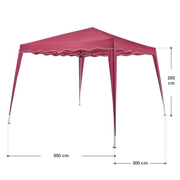 Inklapbare Partytent Vivara - 3 x 3m - Rood - Afbeelding 14