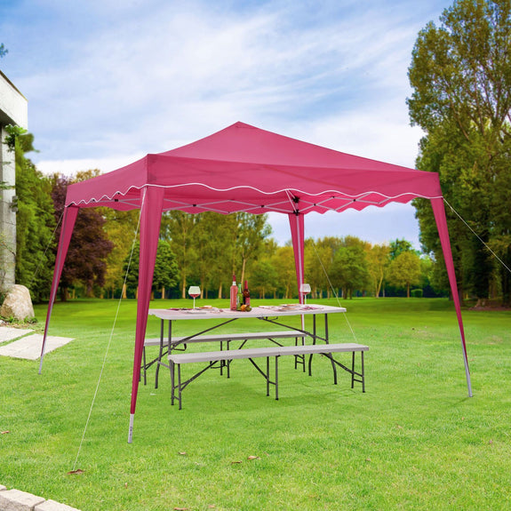 Inklapbare Partytent Vivara - 3 x 3m - Rood - Afbeelding 2