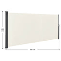 Windscherm / Zonnescherm Dubai - 500 x 200 cm - Beige