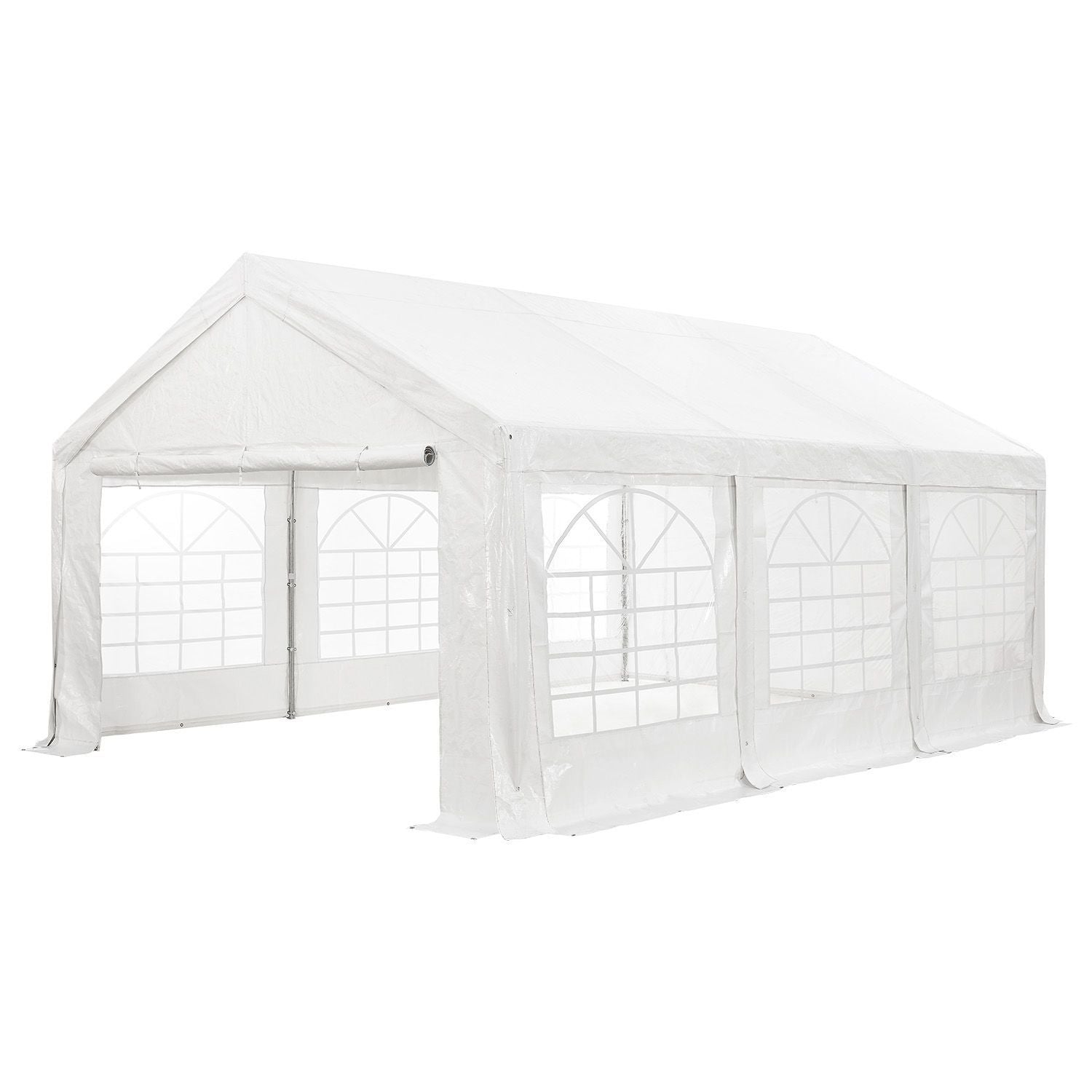 Partytent / Paviljoen Gala - 4 x 6 meter - Wit - Incl. Zijwanden & Toebehoren