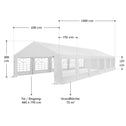 Partytent / Paviljoen Gala - 6 x 12 meter - Wit - Incl. Zijwanden & Toebehoren