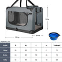 Vouwbare Hondentransportbox / Bench Lassie S - Grijs - 34x50x36 cm