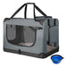 Vouwbare Hondentransportbox / Bench Lassie XL - Grijs - 56 x 81 x 58 cm