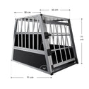 Aluminium hondentransportbox - L
