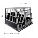 Aluminium Hondentransportbox - XL