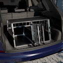 Hondentransportbox aluminium- L/X