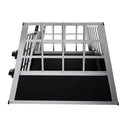 Hondentransportbox aluminium- L/X