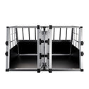 Hondentransportbox aluminium- L/X