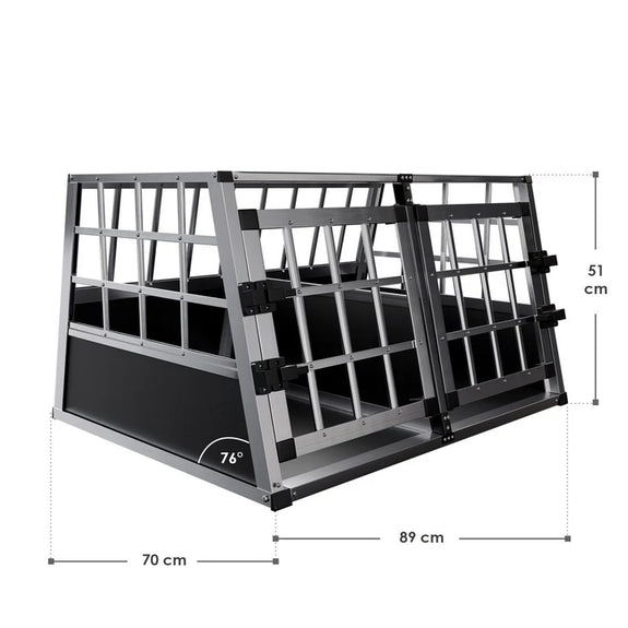 Hondentransportbox aluminium- L/X - Afbeelding 2