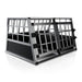 Hondentransportbox aluminium- L/X