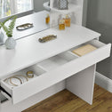 Schminktafel / kaptafel Bella - Wit - Incl. Spiegel & LED Verlichting