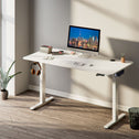 Elektrisch Verstelbaar Bureau / Sta Zit Bureau - 140 x 60 cm - Wit