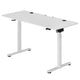 Elektrisch Verstelbaar Bureau / Sta Zit Bureau - 140 x 60 cm - Wit
