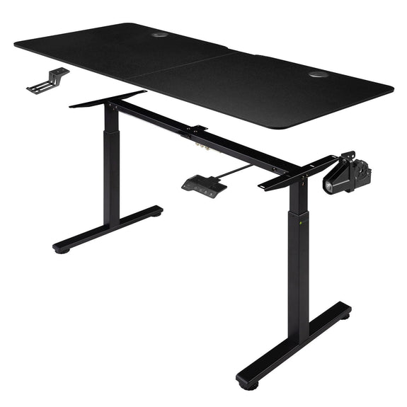 Elektrisch Verstelbaar Bureau / Sta Zit Bureau - 140 x 60 cm - Zwart - Afbeelding 7