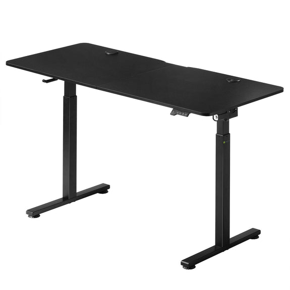 Elektrisch Verstelbaar Bureau / Sta Zit Bureau - 140 x 60 cm - Zwart - Afbeelding 1