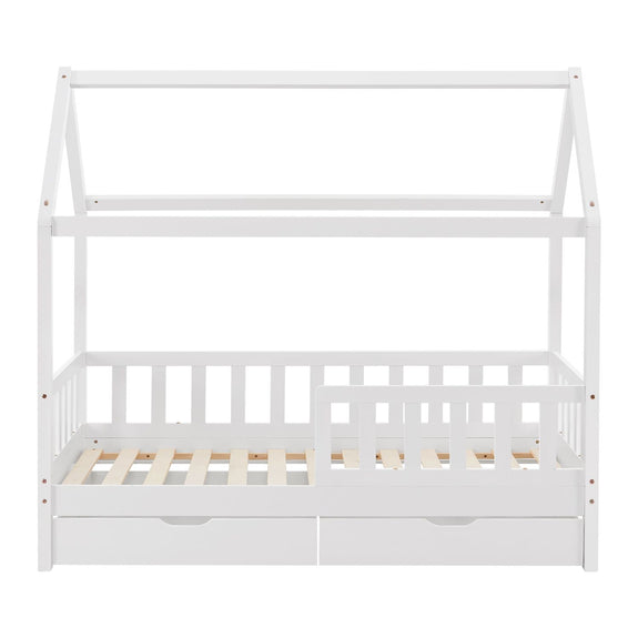 Kinderbed Marli - 80 x 160 cm - Wit - Incl. lades - Afbeelding 5
