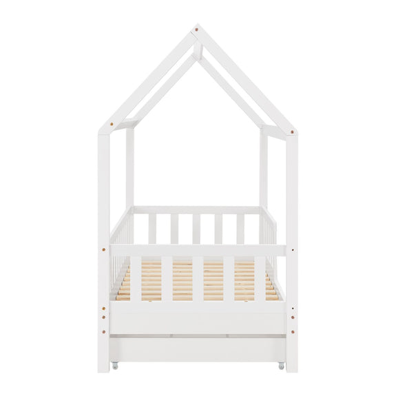 Kinderbed Marli - 80 x 160 cm - Wit - Incl. lades - Afbeelding 8