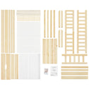 Kinderbed Marli - 80 x 160 cm - Houtkleur - Incl. lades