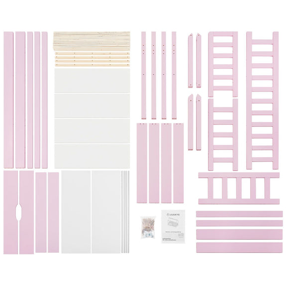 Kinderbed Marli - 80 x 160 cm - Roze - Incl. lades - Afbeelding 7