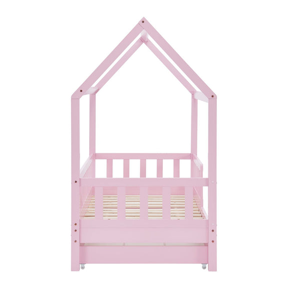 Kinderbed Marli - 80 x 160 cm - Roze - Incl. lades - Afbeelding 14