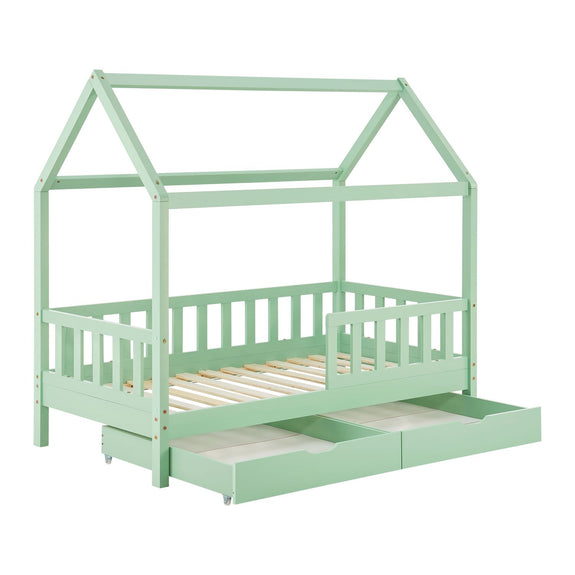 Kinderbed Marli - 80 x 160 cm - Mint - incl. lades - Afbeelding 1