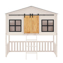 Kinderbed boerderij - 90 x 200 cm - Wit