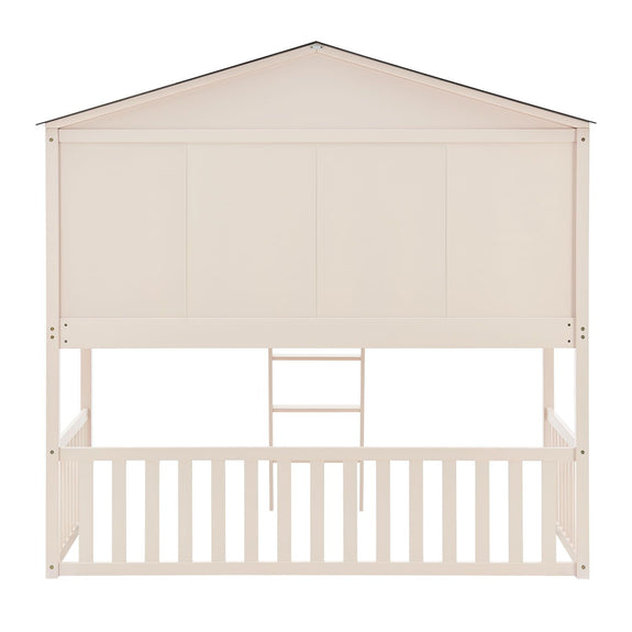 Kinderbed boerderij - 90 x 200 cm - Wit - Afbeelding 5