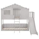 Kinderboomhutbed - 90x200cm - Wit