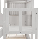 Kinderboomhutbed - 90x200cm - Wit