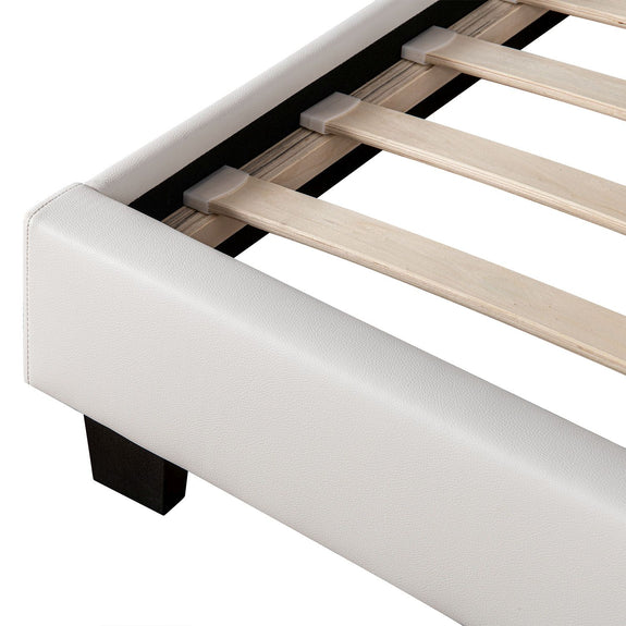 Gestoffeerd bed Paris - 140 x 200 cm - Wit - LED Verlichting - Afbeelding 5