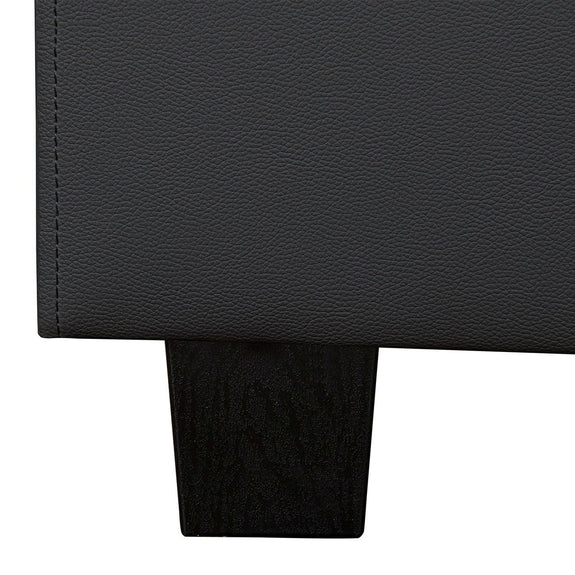 Gestoffeerd bed Paris - 140 x 200 cm - Zwart - LED Verlichting - Afbeelding 8