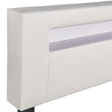 Gestoffeerd bed Paris - 160 x 200 cm - Wit - LED Verlichting