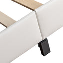Gestoffeerd bed Paris - 160 x 200 cm - Wit - LED Verlichting