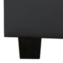 Gestoffeerd bed Paris - 180 x 200 cm - Zwart - LED Verlichting
