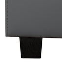 Gestoffeerd bed Paris - 160 x 200 cm - Donkergrijs - LED verlichting
