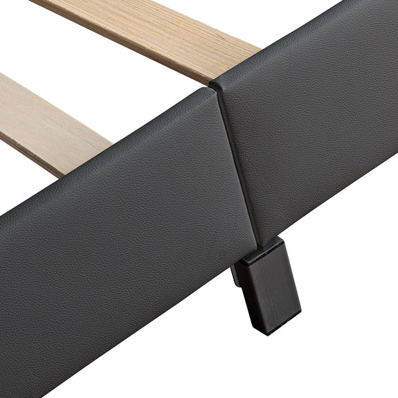 Gestoffeerd bed Paris - 180 x 200 cm - Donkergrijs - LED Verlichting - Afbeelding 9