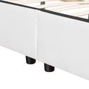 Gestoffeerd bed Sevilla - 140 x 200 cm - Wit