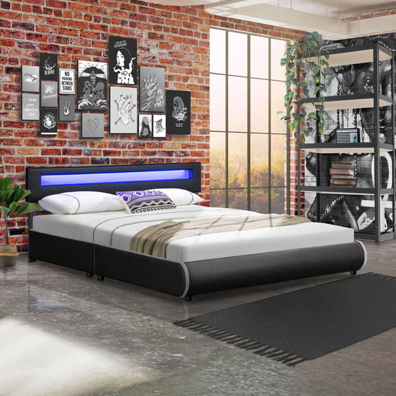Gestoffeerd Bed Sevilla - 180 x 200 cm - Zwart - Afbeelding 2