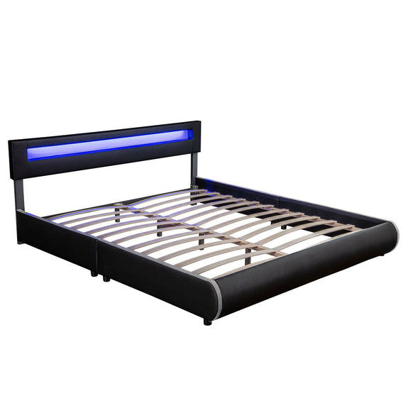 Gestoffeerd Bed Sevilla - 180 x 200 cm - Zwart - Afbeelding 4