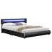 Gestoffeerd Bed Sevilla - 180 x 200 cm - Zwart