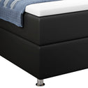 Boxspringbed Montana - 140 x 200 cm - Zwart - LED Verlichting
