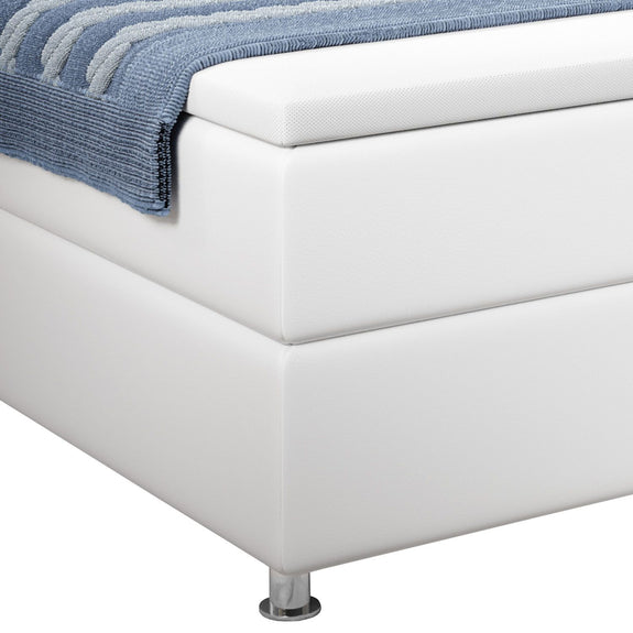 Boxspringbed Montana - 180 x 200 cm - Wit - LED Verlichting - Afbeelding 6