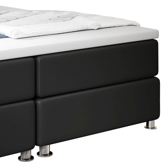 Boxspringbed Montana - 180 x 200 cm - Zwart - LED Verlichting - Afbeelding 5