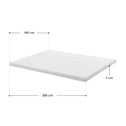 Topper / Matrastopper / Topmatras - 140 x 200 cm - H2 / H3 - Traagschuim