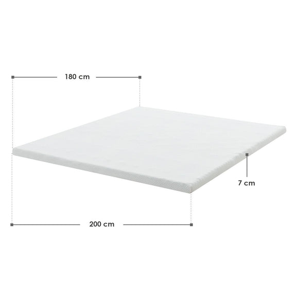 Topper / Matrastopper / Topmatras - 180 x 200 cm - H2 / H3 - Traagschuim - Afbeelding 3