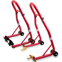 Motorstandaardset voor en achter tot 250 kg, rood
