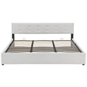 Gestoffeerd Bed Marbella - 180 x 200 cm - Wit - Bedlade
