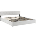 Gestoffeerd Bed Marbella - 180 x 200 cm - Wit - Bedlade