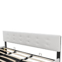 Gestoffeerd Bed Marbella - 180 x 200 cm - Wit - Bedlade
