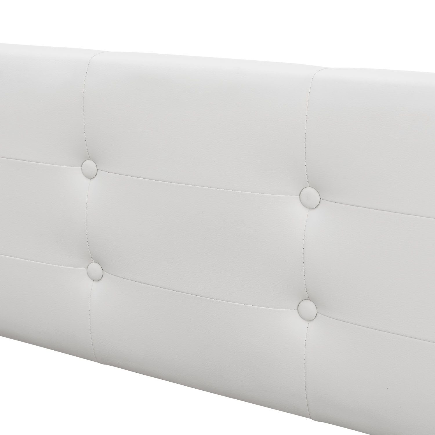 Gestoffeerd Bed Marbella - 180 x 200 cm - Wit - Bedlade